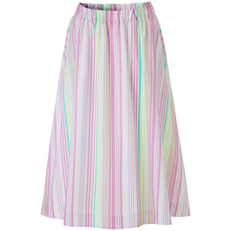 Ladies summer skirt striped, Pastel