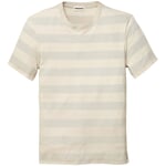 Men T-shirt striped Grey-Cream