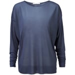 T-shirt femme manches chauve-souris Gris bleu