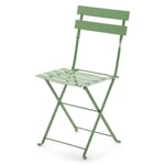 Silla plegable de acero Verde pálido