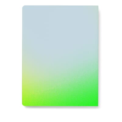 Neon Green and Neon Yellow Ombre Shade Color Fade Notebook by