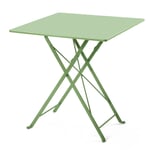 Vouwbare balkontafel van staal, vierkant Lichtgruen
