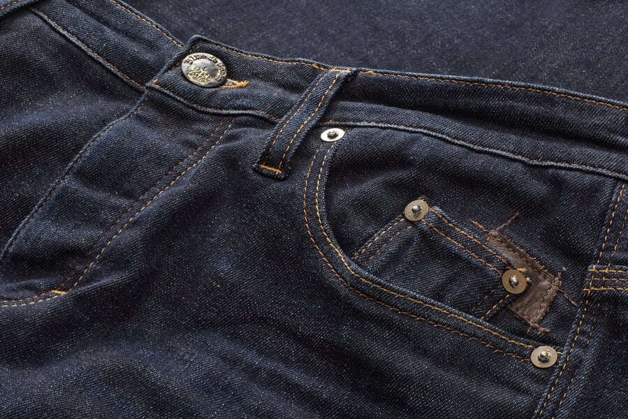 Men’s Jeans, Regular Slim Fit." Denim, close-up