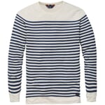 Mens stripe sweater White-Blue