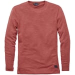 Pull à manches longues pour hommes Marron rouge