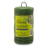 Cordel de jardín de yute con incrustaciones de alambre Verde