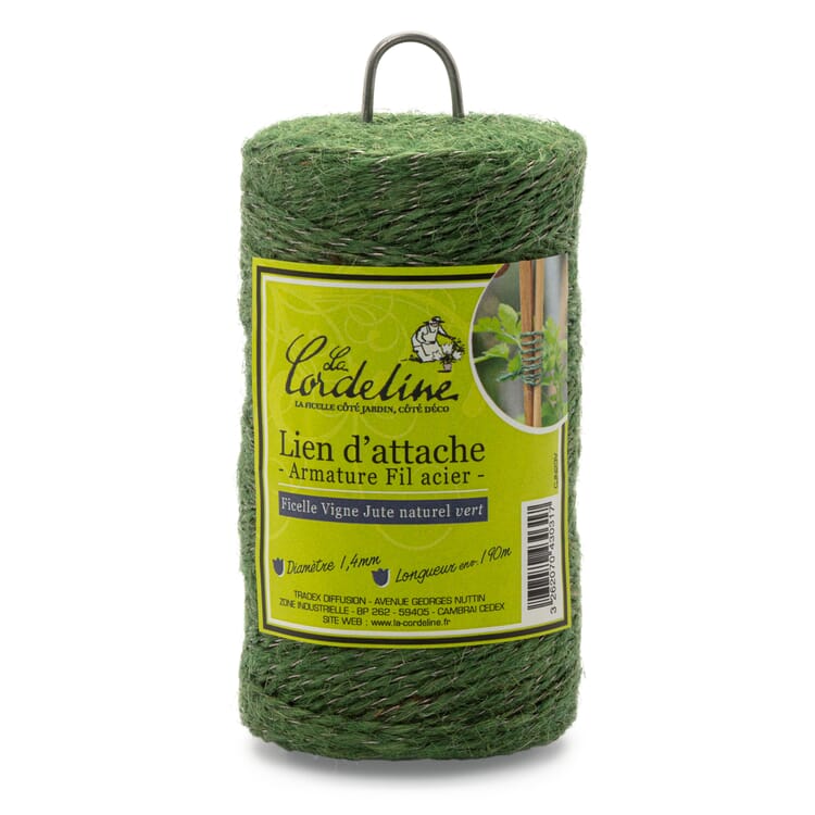 Garden yarn jute with wire inlay