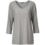 Damenshirt 7/8-Arm Mittelgrau