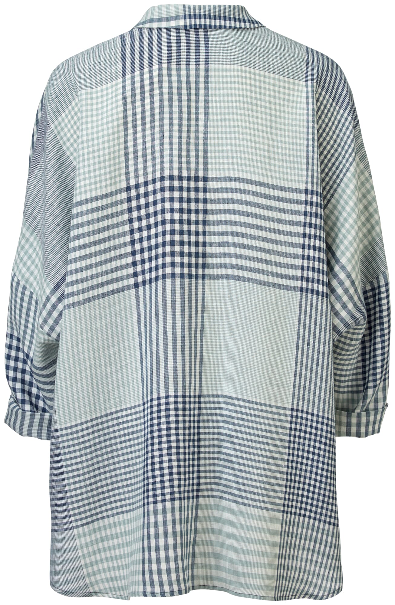 Plaid best sale blouse dames