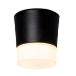 Wand- en plafondlamp Jo RAL 9005 Diepzwart