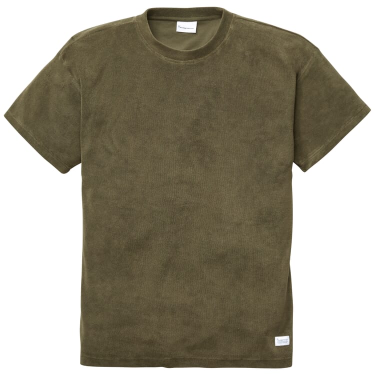 Mens T-shirt Terrycloth, Olive