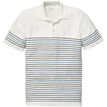 Men polo shirt Cream blue