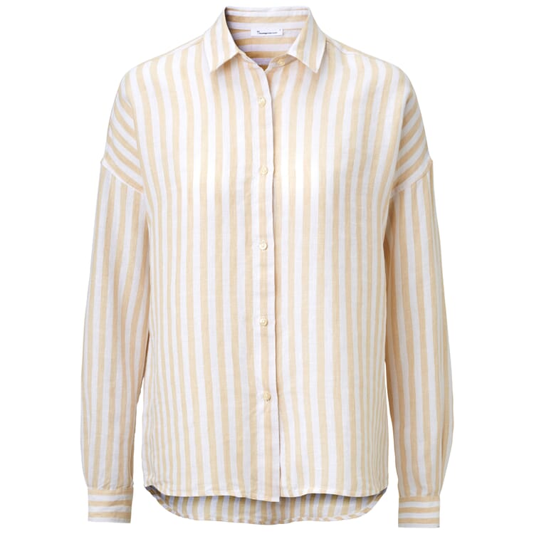 Ladies striped blouse, Cream-White