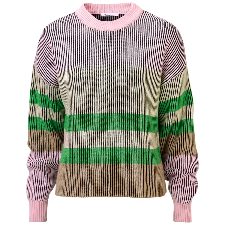 Ladies Knit Sweater Patent, Rose-Green