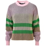 Ladies Knit Sweater Patents Rose-Green