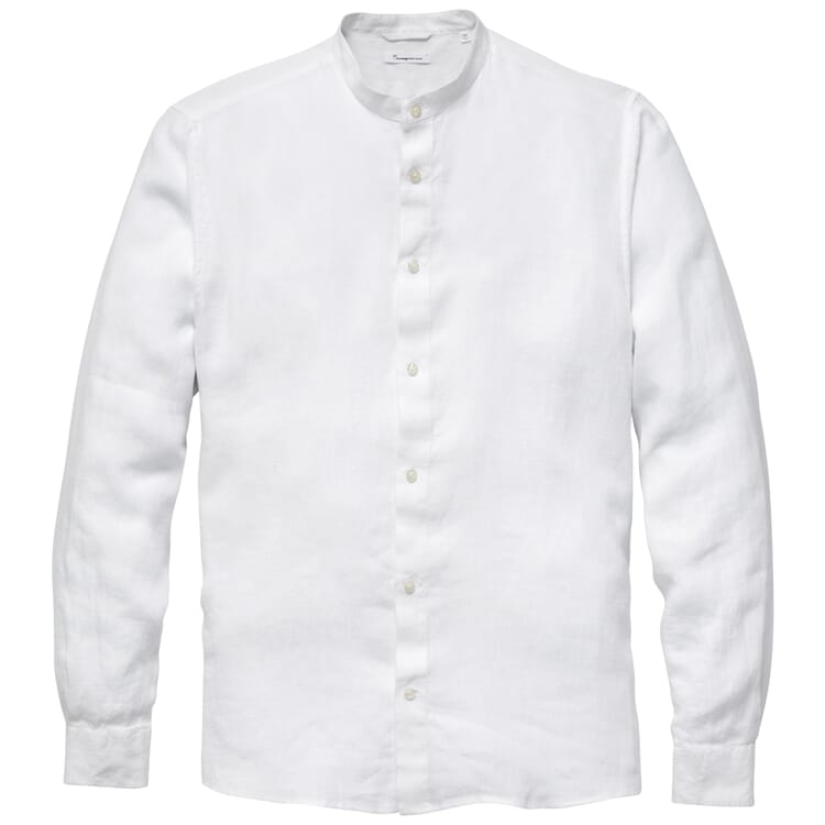 Herren-Leinenhemd, Weiß