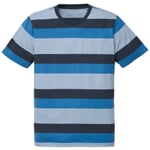 Heren T-shirt Blokstrepen Blauwe tinten