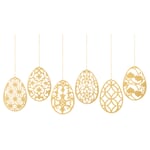 Easter eggs stainless steel gold plated