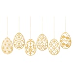 Påskeæg i guldbelagt rustfrit stål