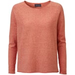Ladies Knit Sweater Red Melange