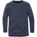 Men sweater plated Blue melange