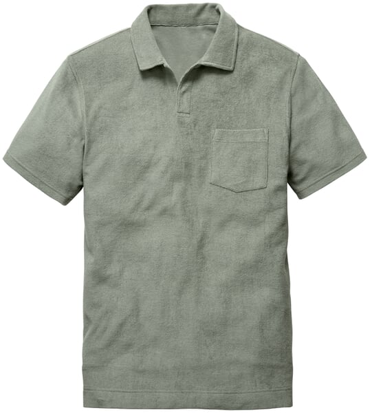 Polo homme en éponge Vert