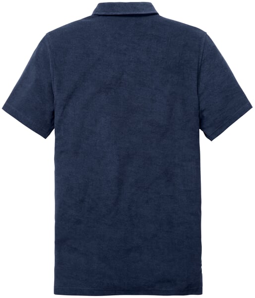Herren-Poloshirt Frottee Dunkelblau