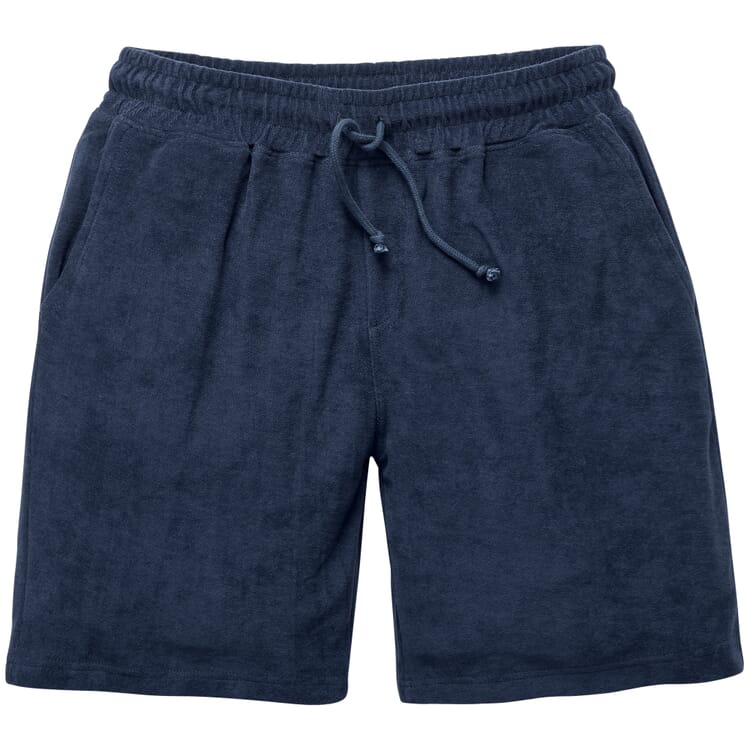 Men shorts terry, Dark blue