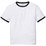 Herren-T-Shirt Baumwolle Weiß-Blau