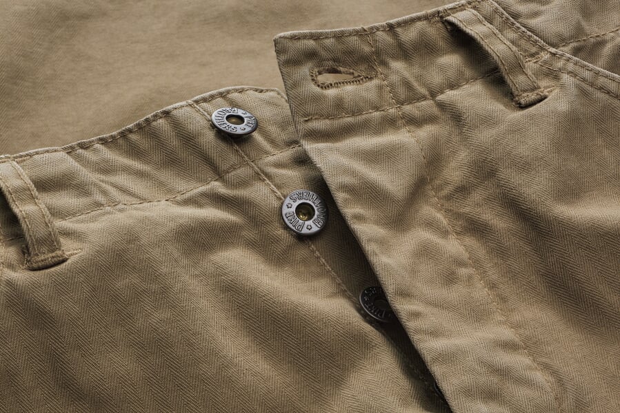 Herrenhose Utility 1941 Camel, Detailsicht