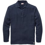 Chemise à enfiler en lin pour hommes Bleu foncé