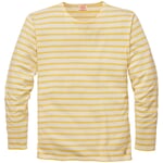 T-shirt à anneaux pour hommes Jaune crème