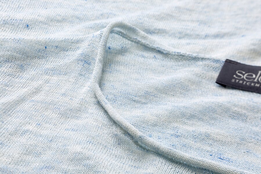 Herren-Strickpulli Bleumelange, Detailsicht