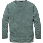 Mens knit sweater Green melange