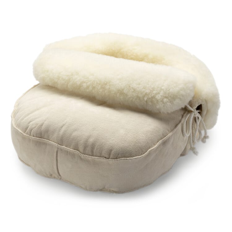 Fodlomme af olivengarvet lammeskind