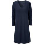 Ladies linen knit dress Dark blue