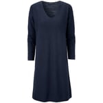 Robe en tricot de lin pour femme Bleu foncé