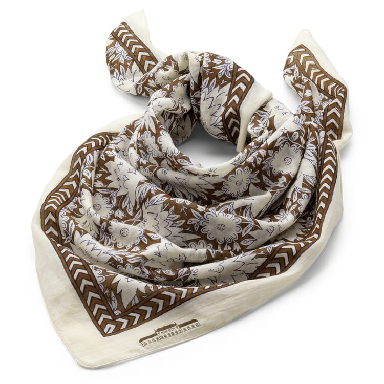 Ladies scarf, Braun-Nature