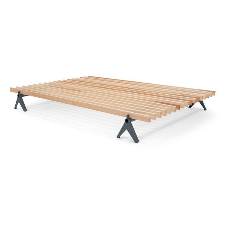 Lit Simplon - 140 cm, RAL7012 Gris basalte