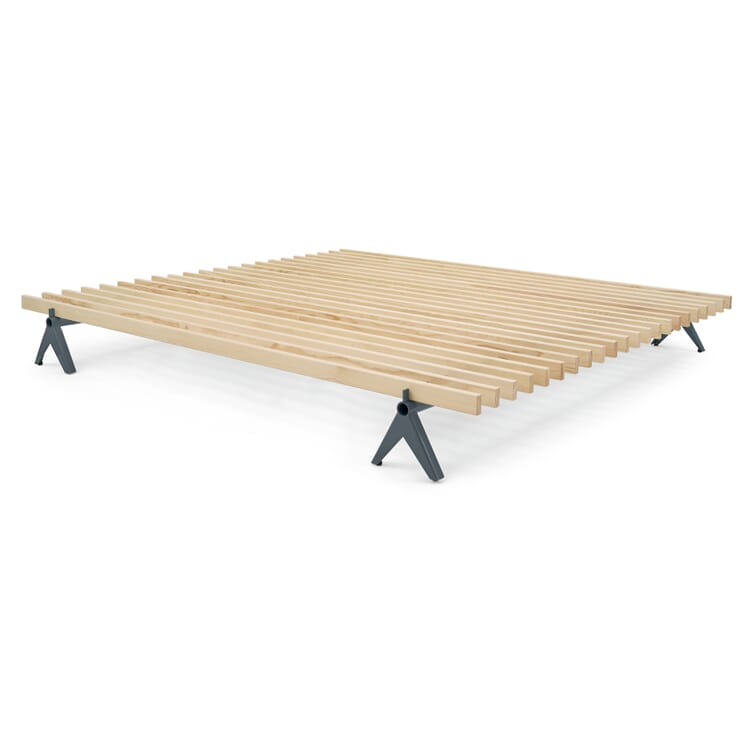 Lit Simplon - 180 cm, RAL7012 Gris basalte