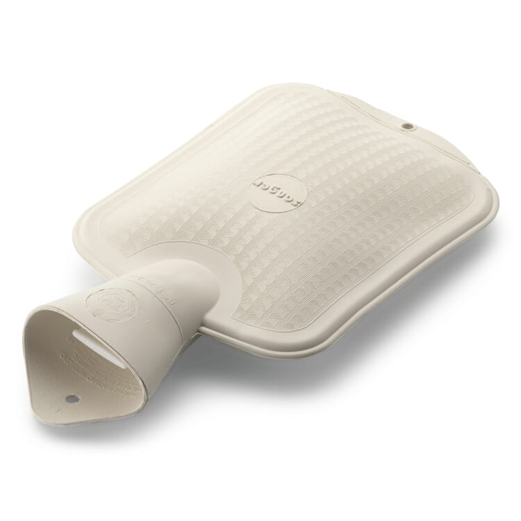 Bolsa de agua caliente de goma blanca, Pequeño