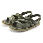 Sandalo da donna in pelle Verde