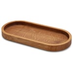 Houten schaal eikenhout gefreesd 48 x 22 x 4,5 cm