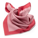 Ladies knitted scarf silk Red-White