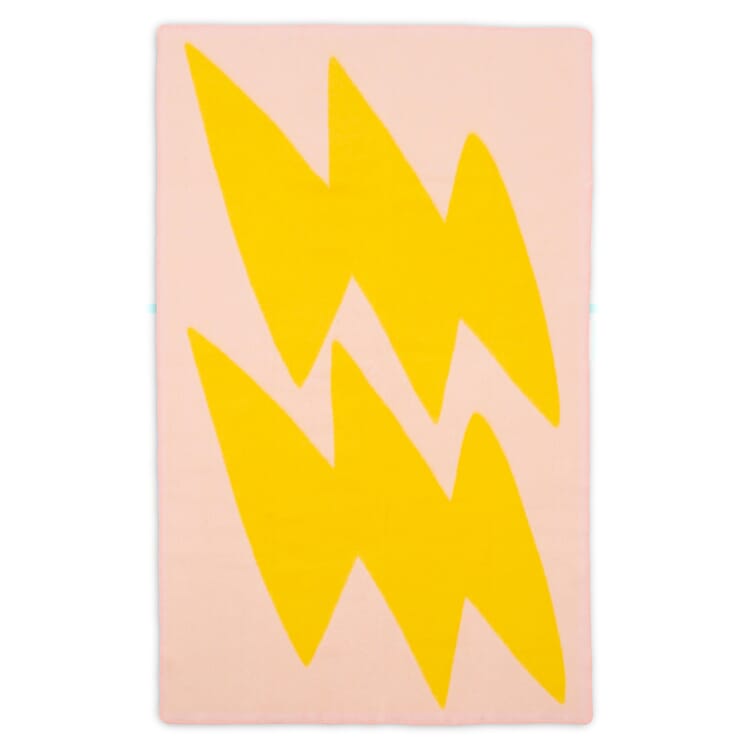 Wool blanket Flash, Yellow