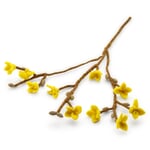 Forsythia branch felt