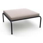 Tabouret de salon Avon noir / gris