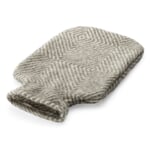 Housse de bouillotte motif losange Gris clair