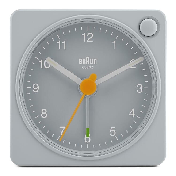 Alarm clock Braun, analog, Grey/Grey