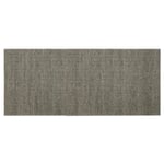 Alfombra de lana moteada Gris oscuro 90 × 200 cm